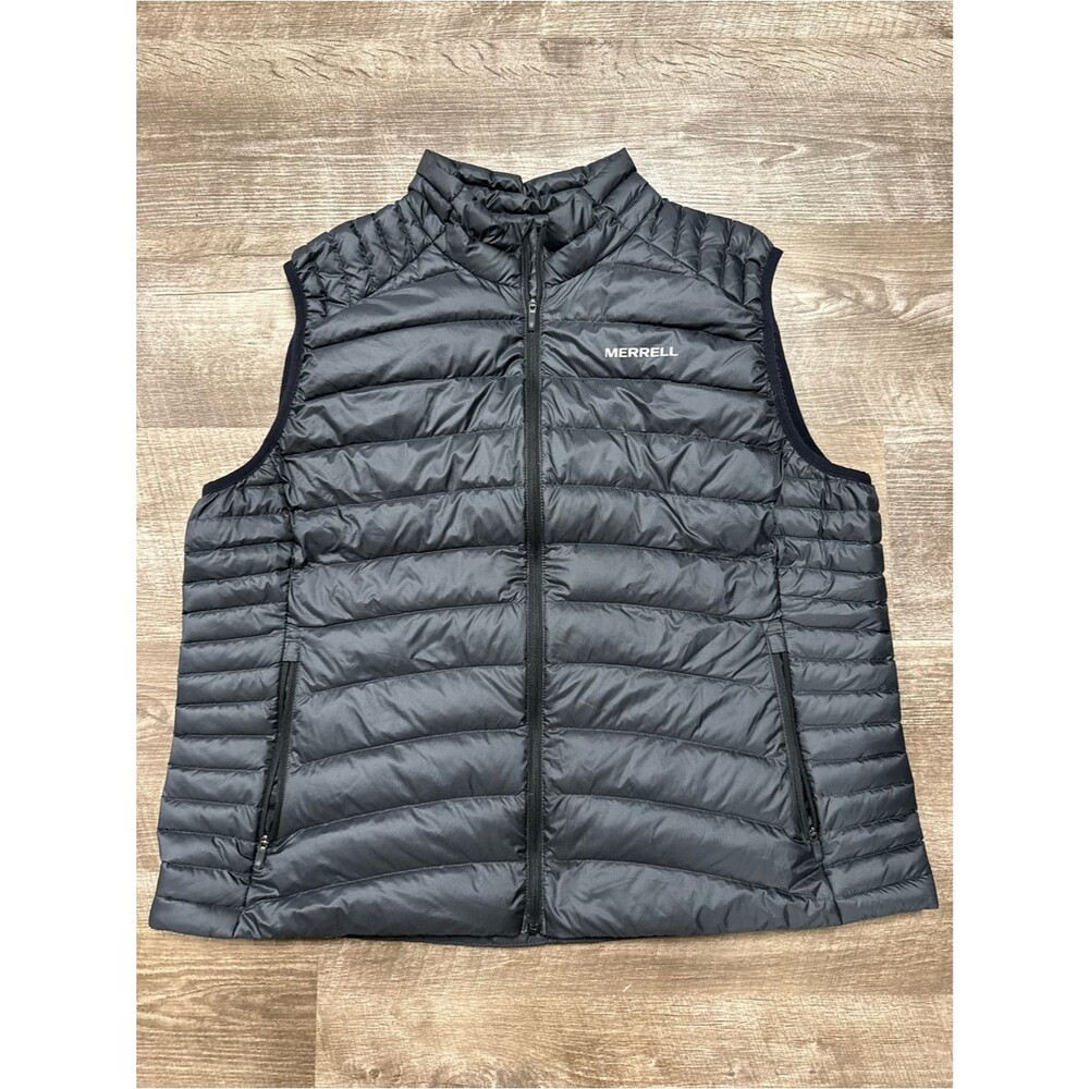 Merrell Super Lightweight Packable Puffer Vest in Black Size XXL